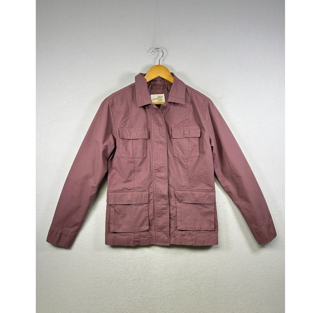 Universal Thread Utility Jacket Dusty Rose Pink Four Pocket Button Front‎ XS